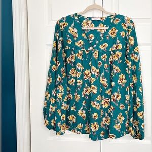 EUC Floral Blouse size 1X